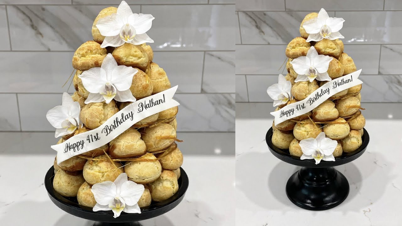 How to make a Croquembouche tower | Cake decorating tutorials  | Sugarella Sweets