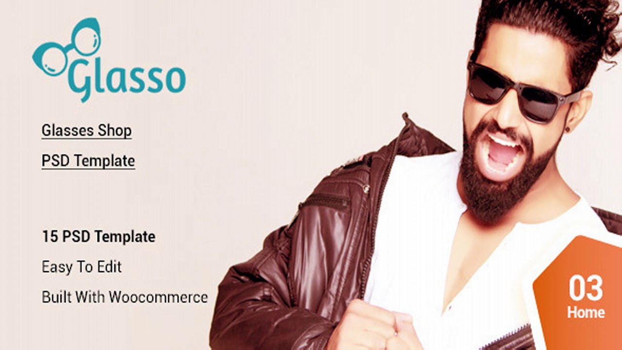 Glasso - Glasses eCommerce PSD template | Themeforest Website Templates and Themes