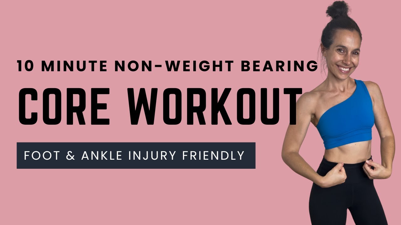 10 MINUTE NON-WEIGHT BEARING CORE WORKOUT (FOOT AND ANKLE INJURY FRIENDLY) | LAUREN SOLOMON FITNESS