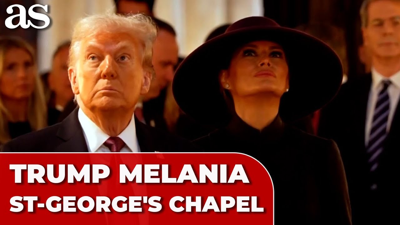 TRUMP AND MELANIA explore historic ST. GEORGE’S CHAPEL during visit