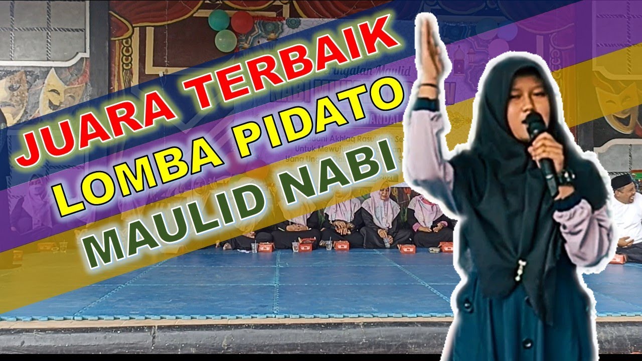 Adella, Juara Terbaik 1 Lomba Pidato, Maulid Nabi Muhammad SAW 1443H/2021- SMPN 1 Mandalawangi