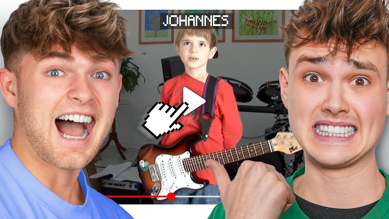 😂Wir reagieren auf unsere ERSTEN Videos! (Peinlich)