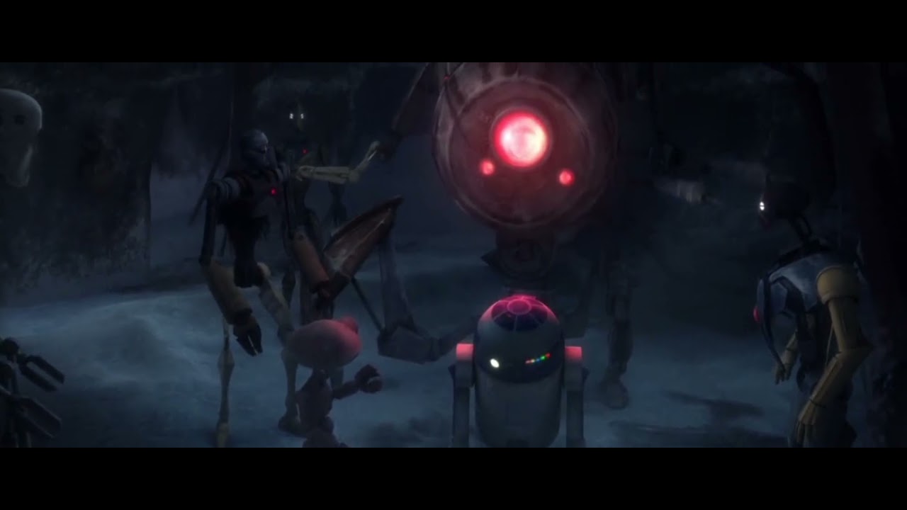Star Wars The Clone Wars - R2-D2 repairs Junk Droids and they agree to help