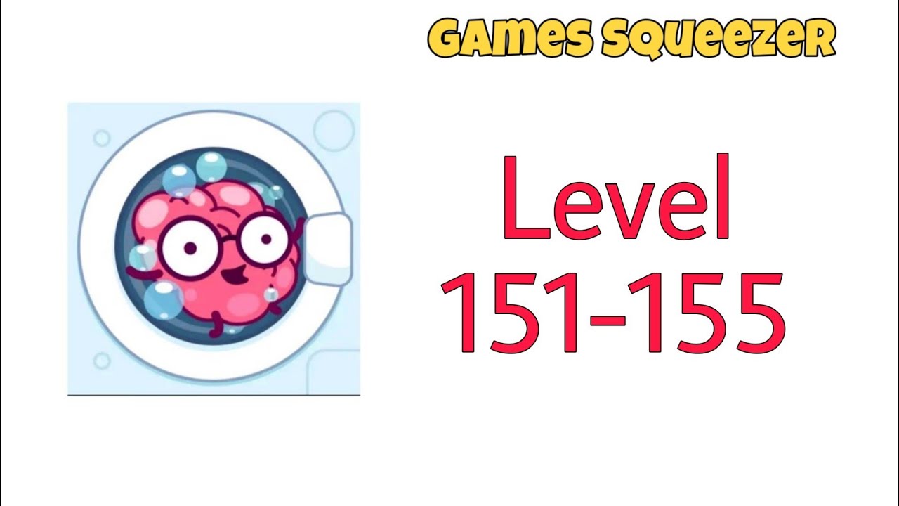 Brain Wash Level 151 152 153 154 155 Walkthrough Solution | Games Squeezer