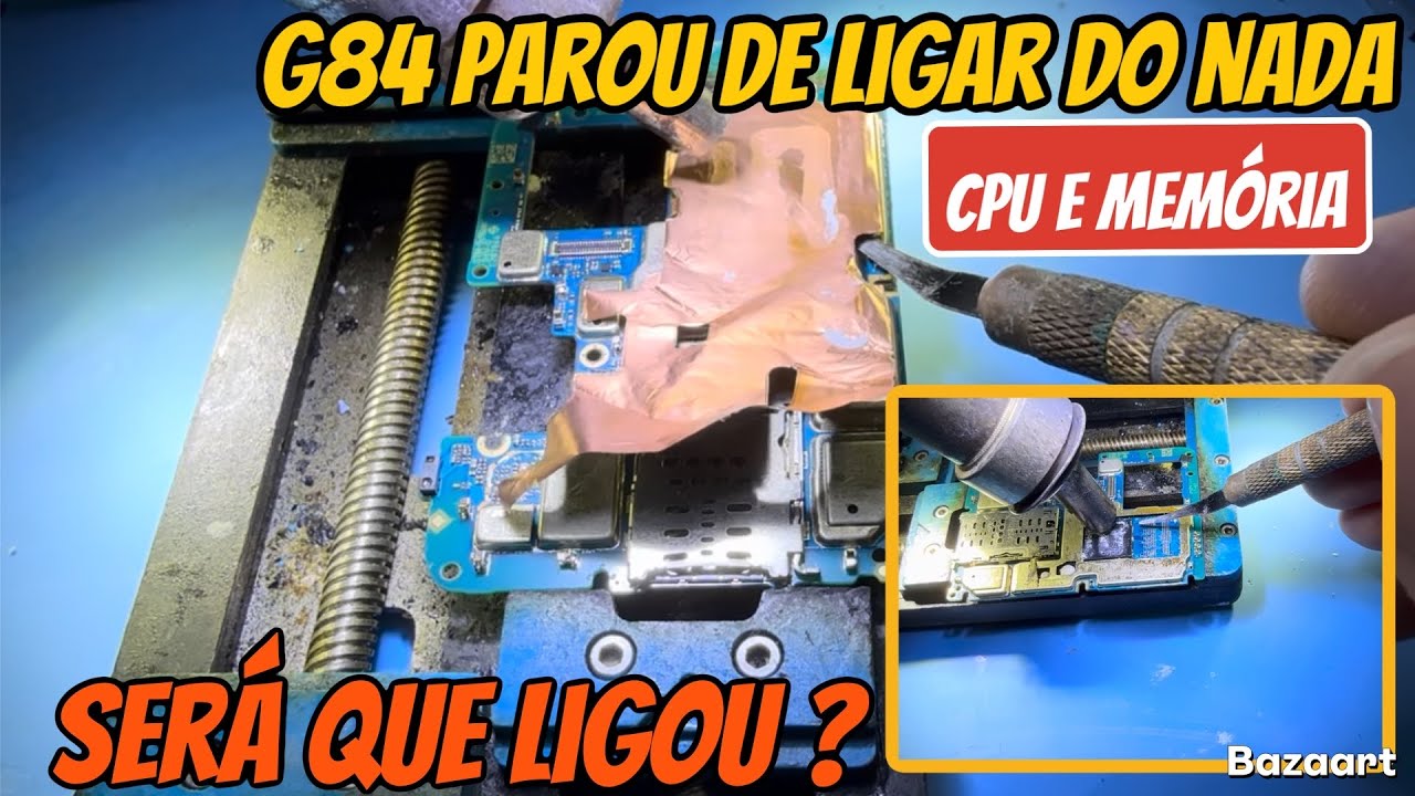 Motorola G84 Não liga como fazer cpu e memória passo a passo  | Reballing cpu e memória 