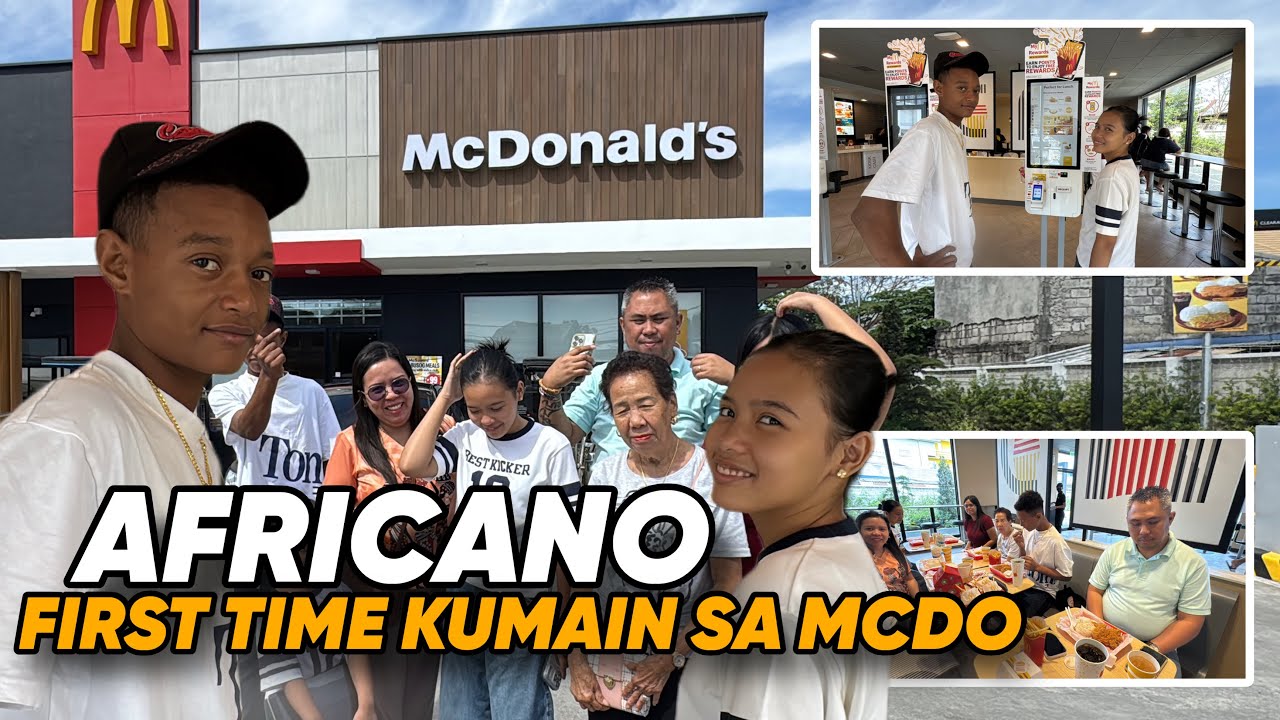AFRICANO FIRST TIME KUMAIN SA MCDO!!!
