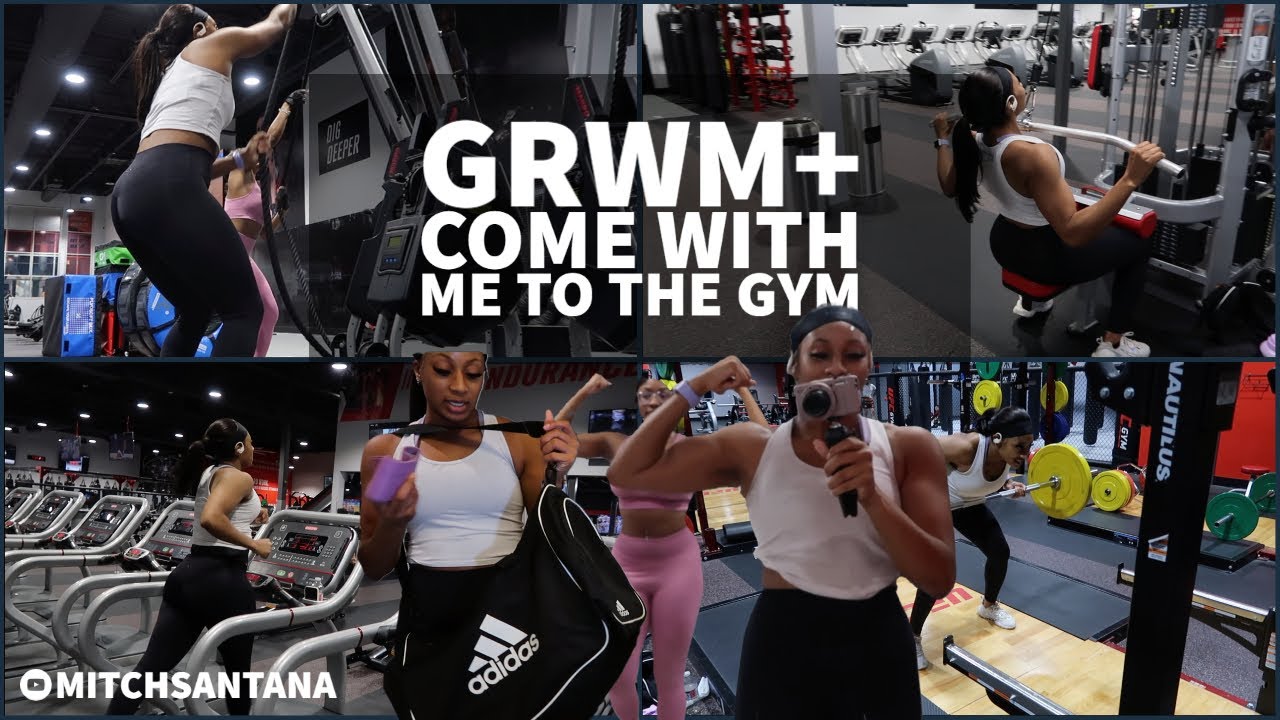 GRWM + Arm Day with me at the gym VLOG | Whats in my gym bag?!? | Protecting my hair from gym sweat