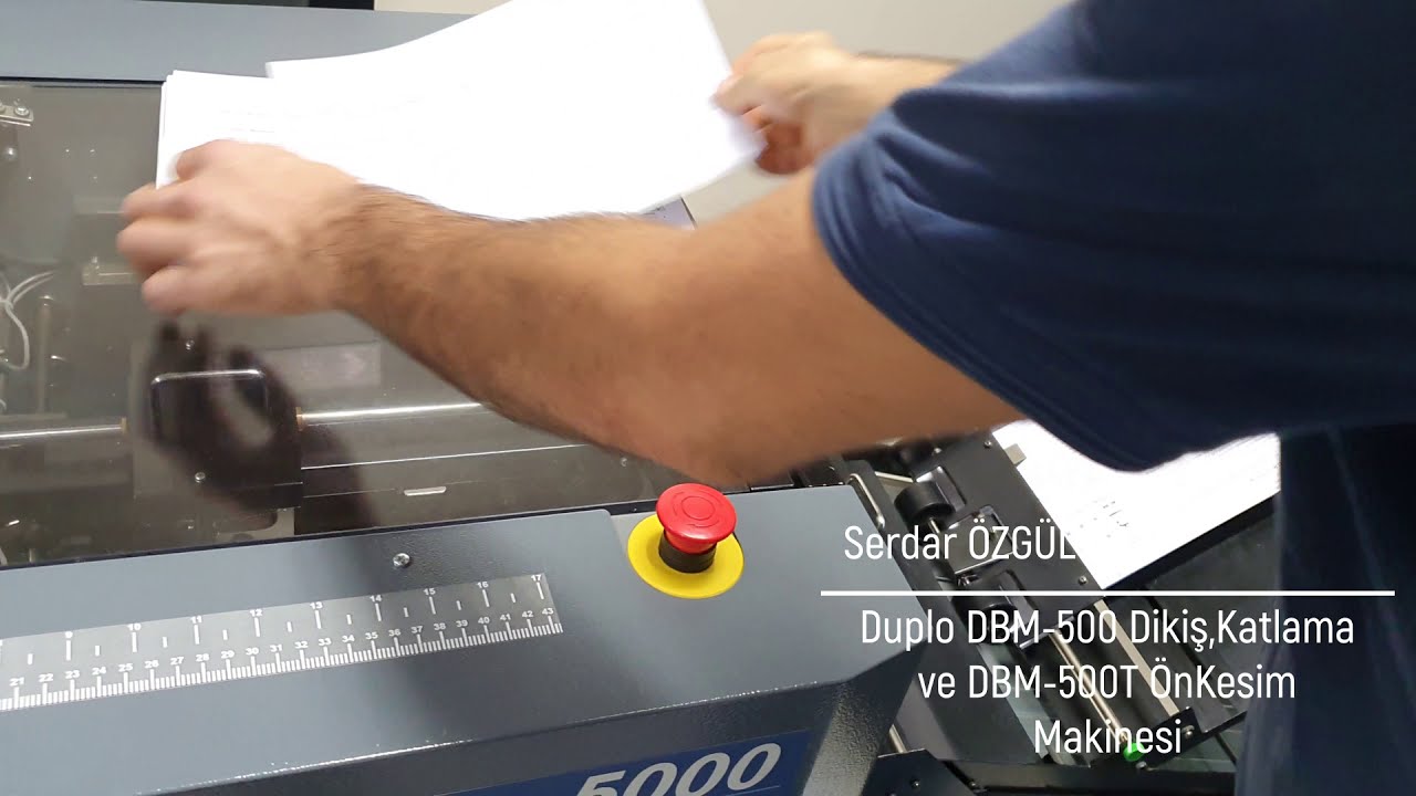 Duplo DBM-500 Dikiş,Katlama ve DBM-500T Ön Kesim Makinesi