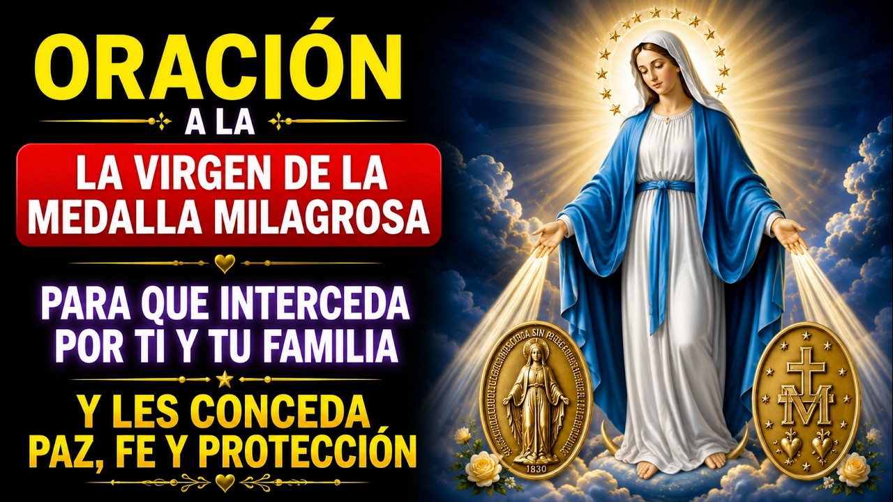 REZA ESTA ORACIÓN Y RECIBE UN MILAGRO URGENTE HOY MISMO – VIRGEN DE LA MEDALLA MILAGROSA 🩵