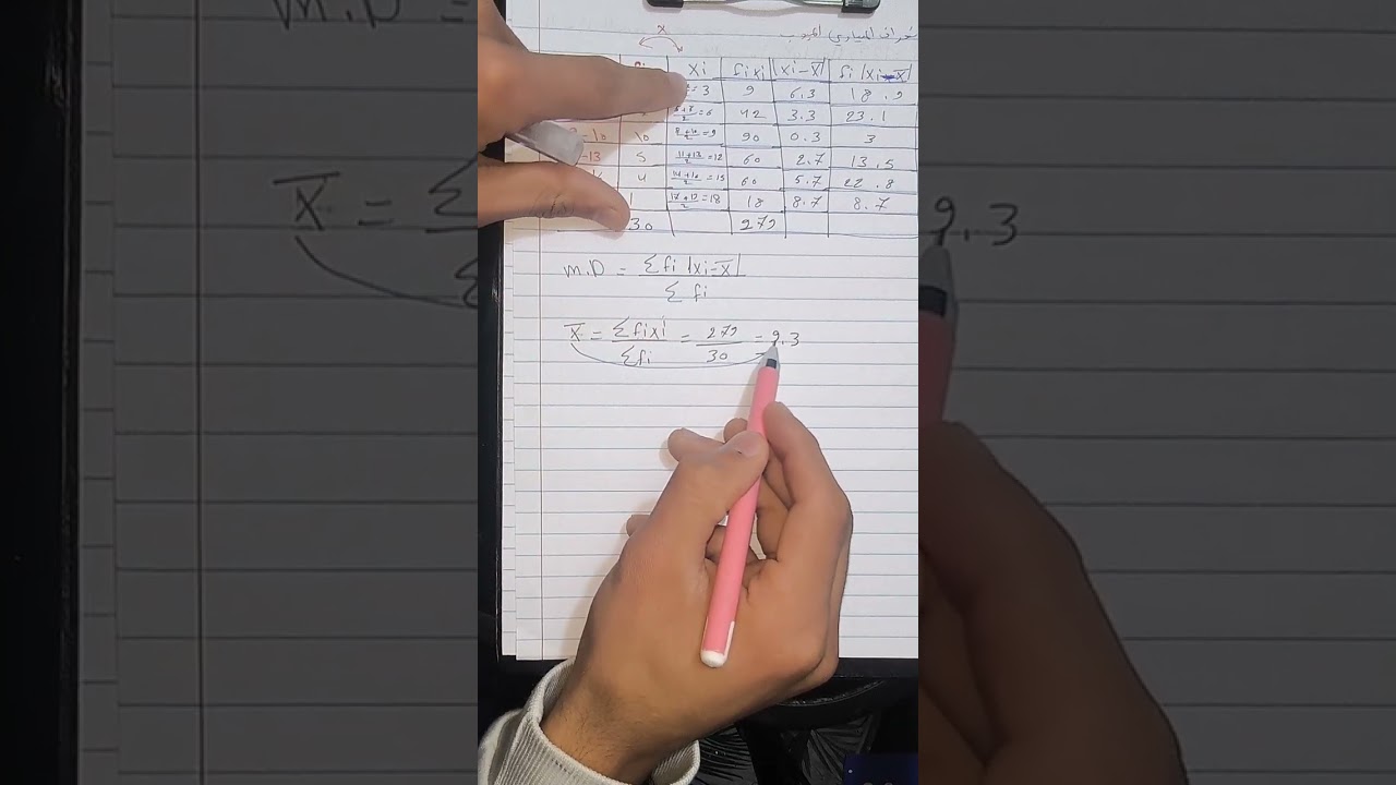 مقاييس التشتت الجزء الاول