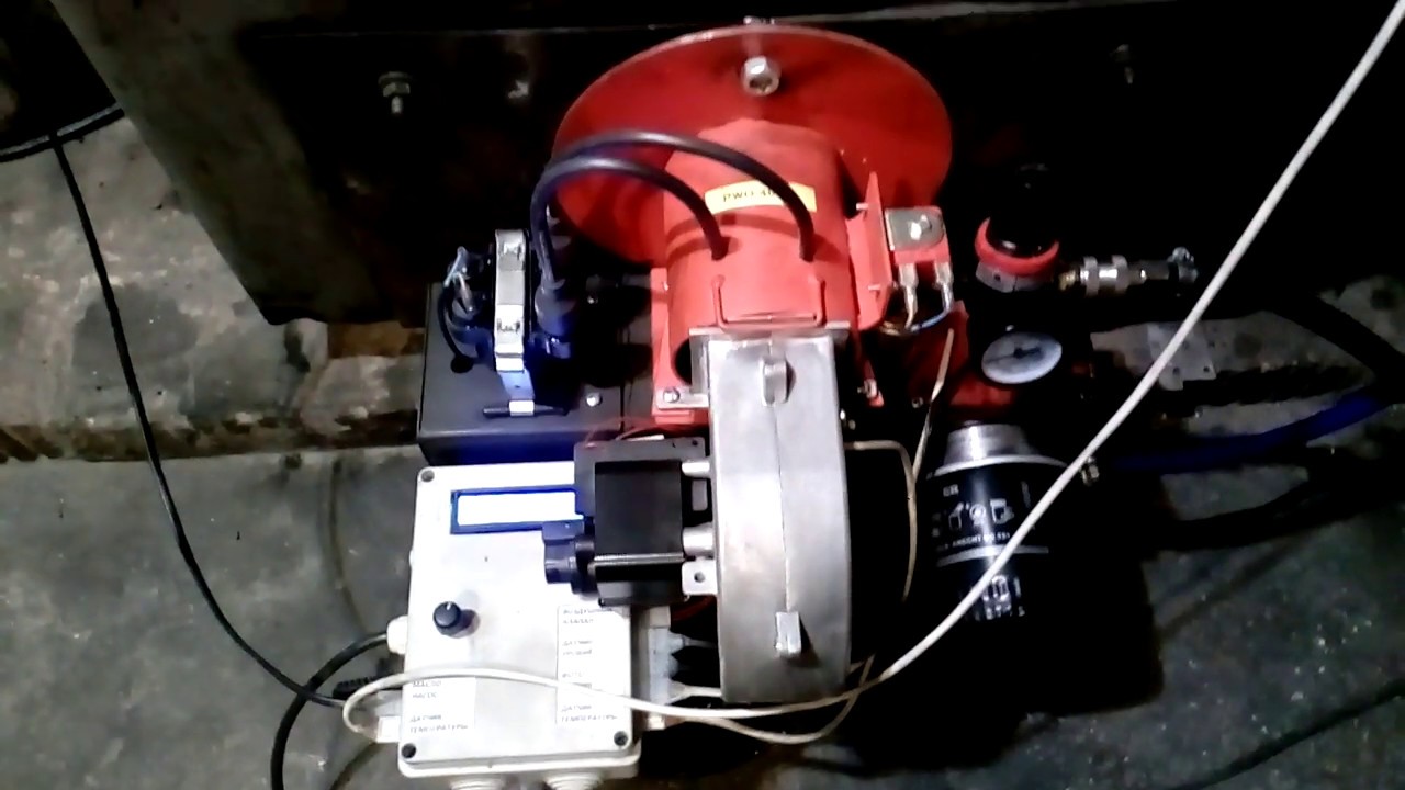 Автоматическая горелка на отработанном масле