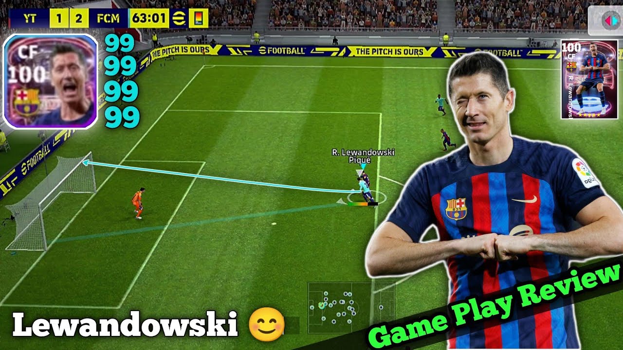 Lewandowski Show Time card in efootball 2023! Game Play Review