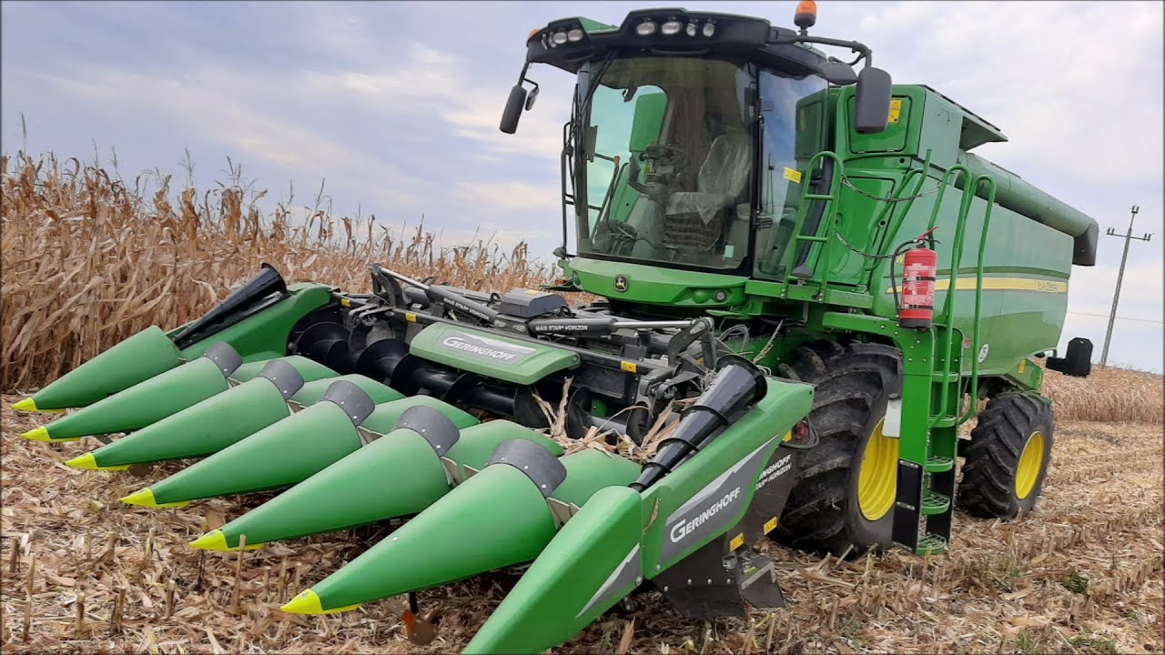 ☆Zbiór kukurydzy 2021☆ John Deere W540☆ Geringhoff