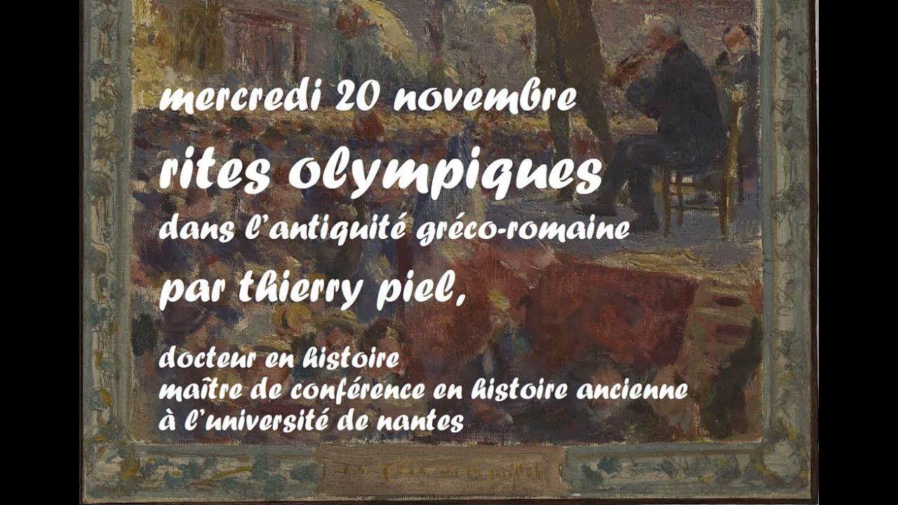 Les rites des Jeux olympiques antiques, par Thierry Piel
