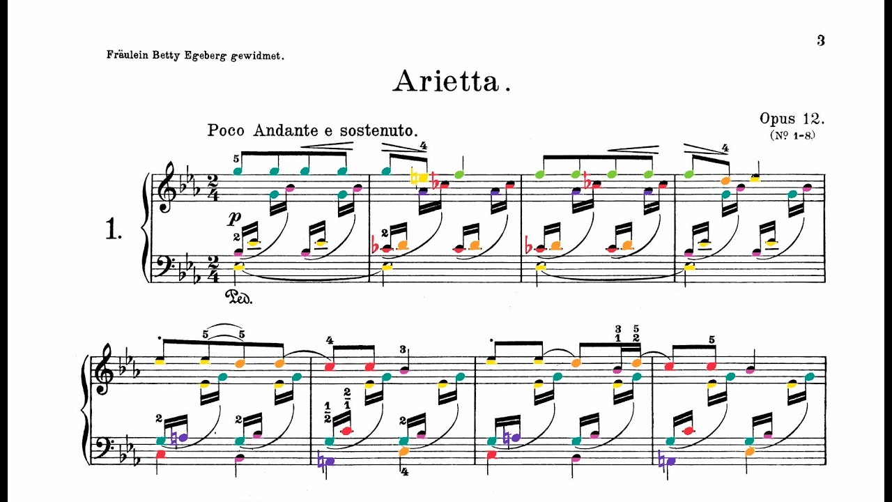 Grieg - Lyric Pieces, Op. 12 in color