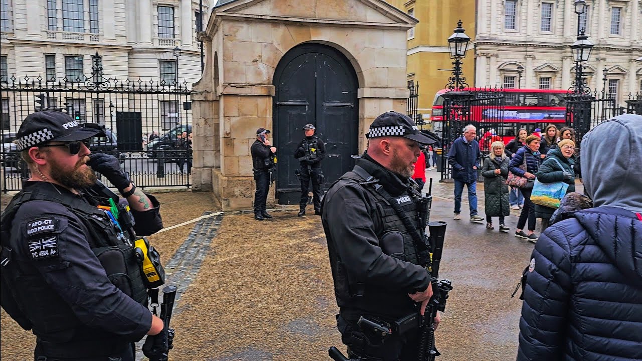LEAVE NOW! Police EJECT rude students and teacher for disrespecting The King's Guard!