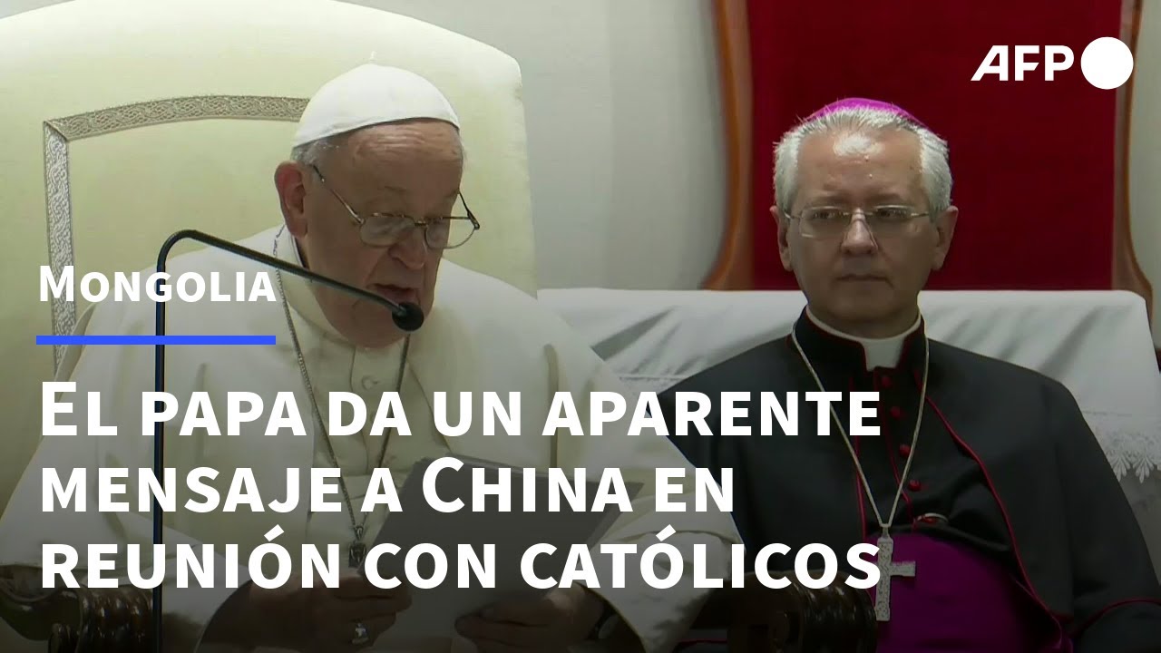 El papa parece tender la mano a China durante su visita a Mongolia | AFP