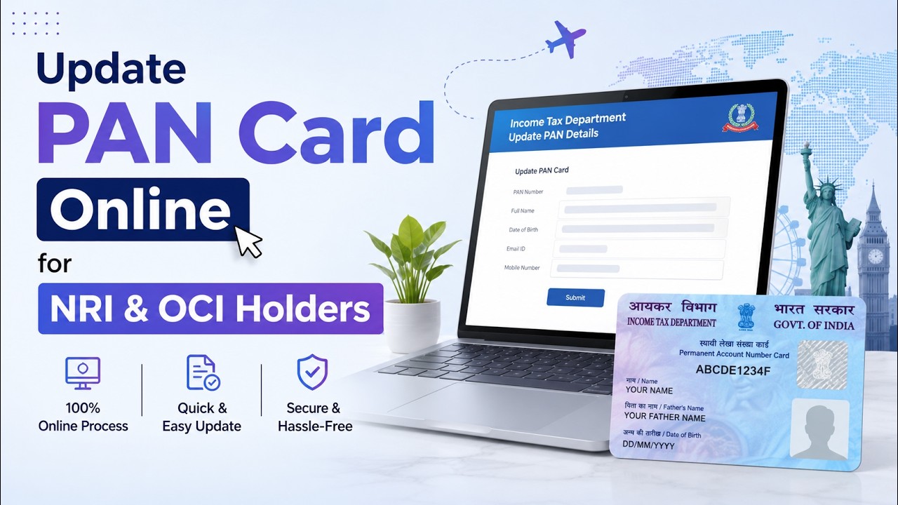 Update PAN Card Online for NRI & OCI Holders #pancard #update #uti #helpoci