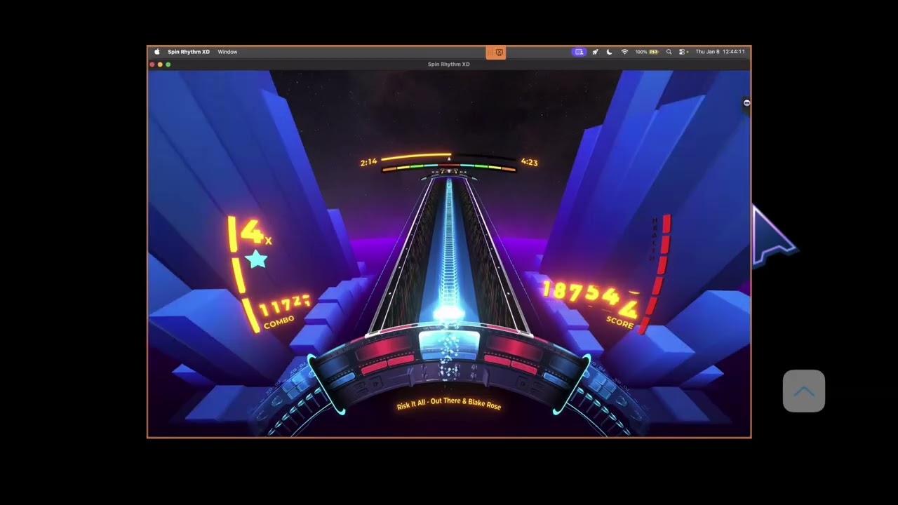 Spin Rhythm XD Ep. 1640: Out There - Risk It All (feat. Blake Rose). 363K score. Level 1556.