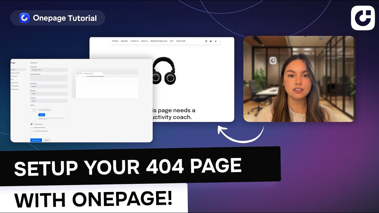 From Dead End to Engagement: Create a Custom 404 Page in Onepage