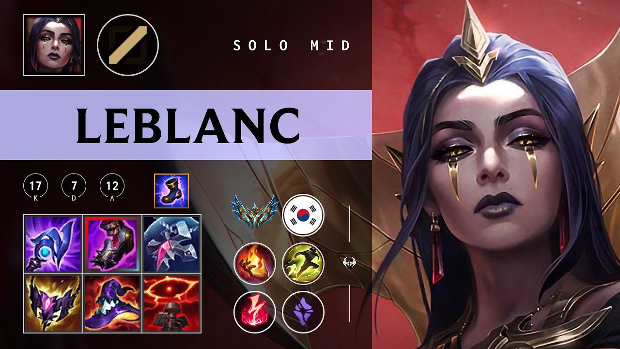 LeBlanc Mid vs Ryze - KR Challenger Patch 26.05