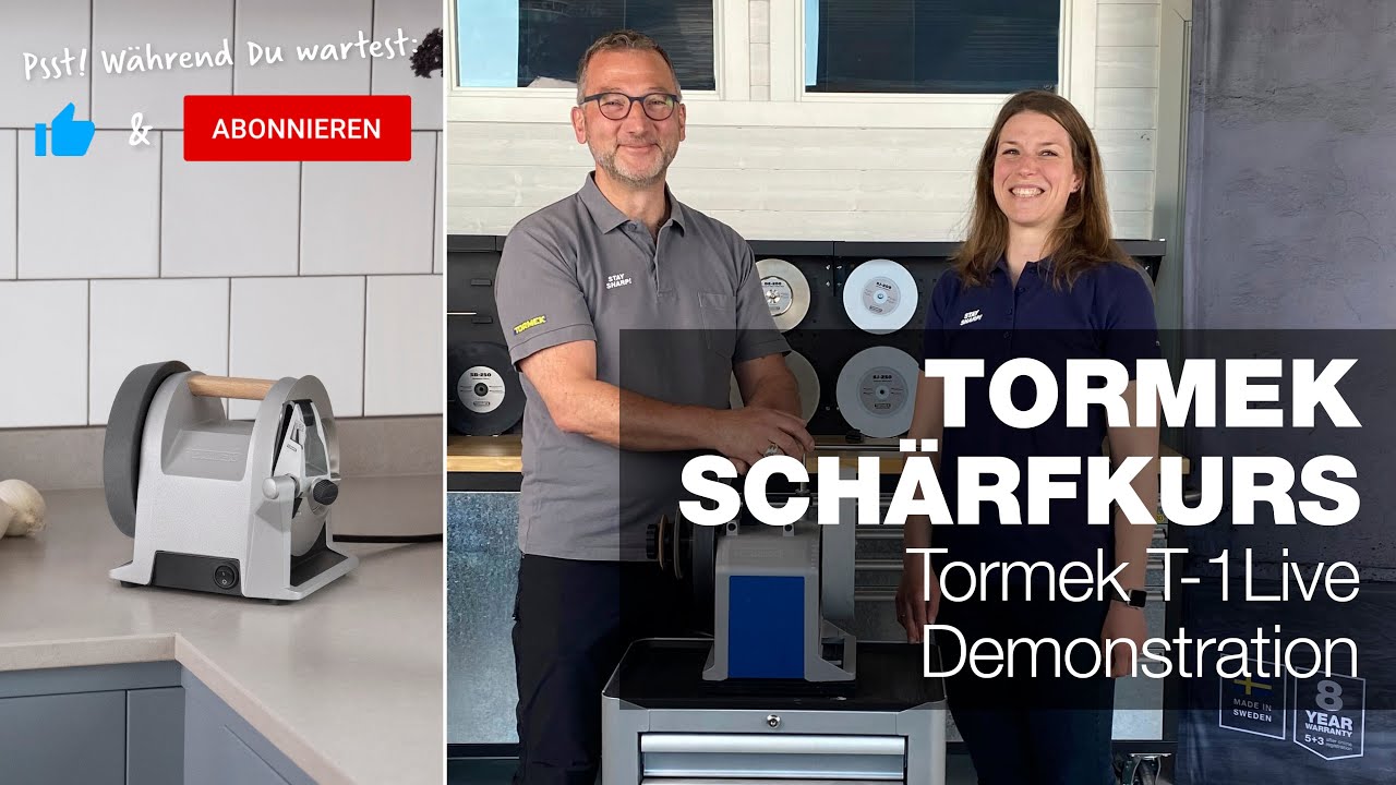 Demonstration des Tormek T-1 Kitchen Knife Sharpener | Tormek Live Spezial