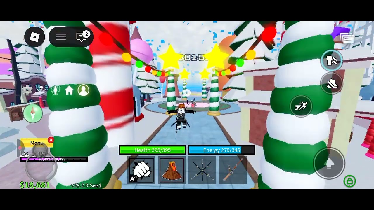I play Christmas update in blox fruit