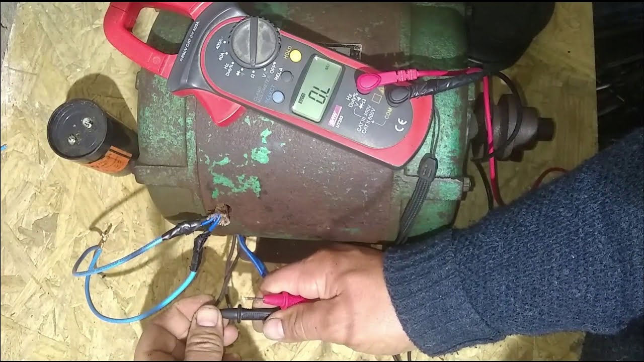 como cambiar el giro a un motor monofasico, revisar bobinas y capacitor
