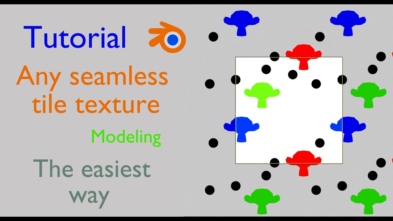 Any seamless tile texture in Blender (tutorial + file) the easiest way!