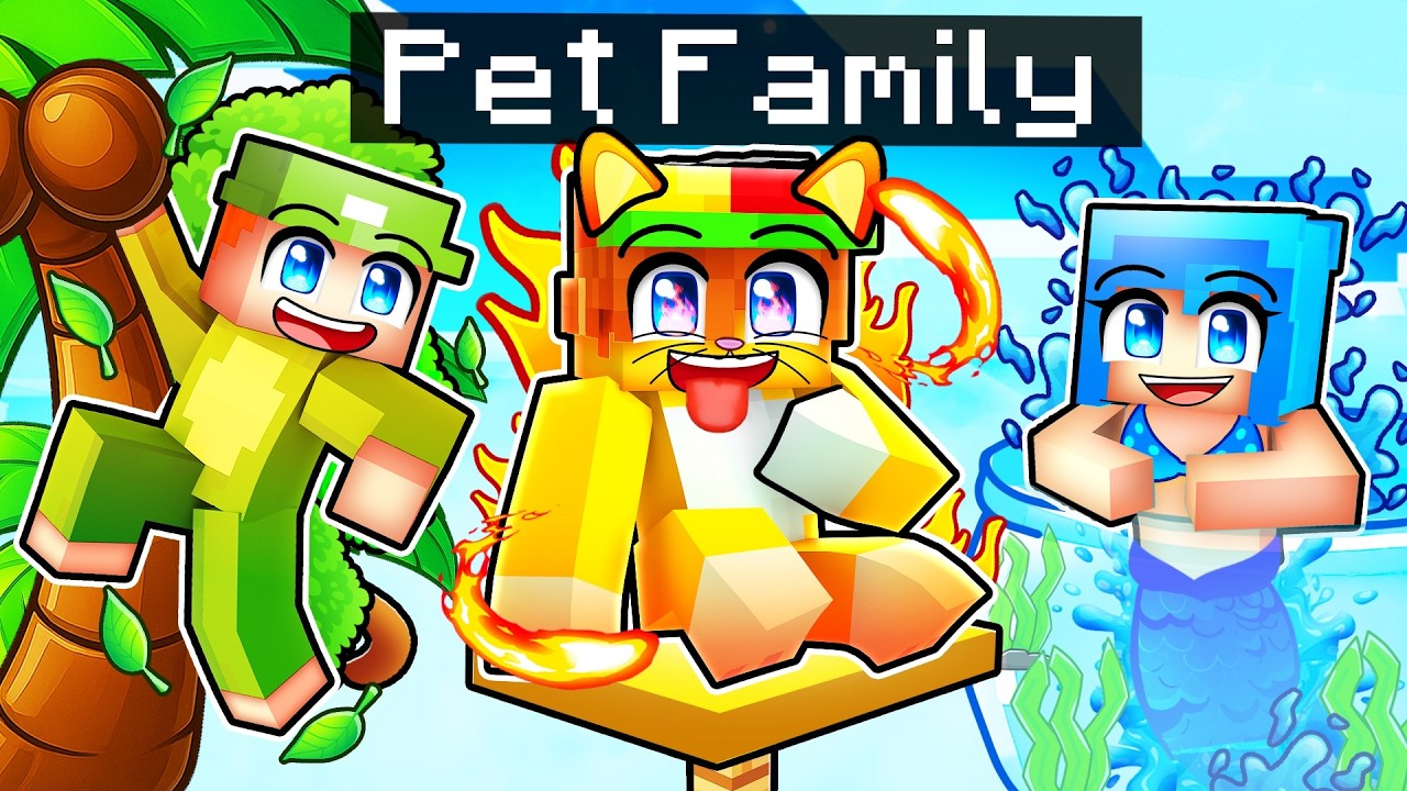 Turning My Pets ELEMENTAL In Minecraft!