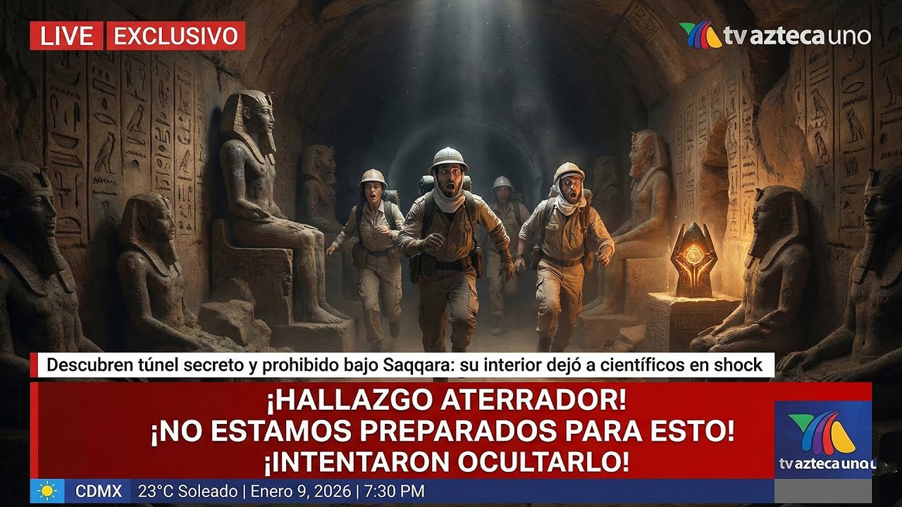Descubren túnel secreto y prohibido bajo Saqqara: su interior dejó a científicos en shock