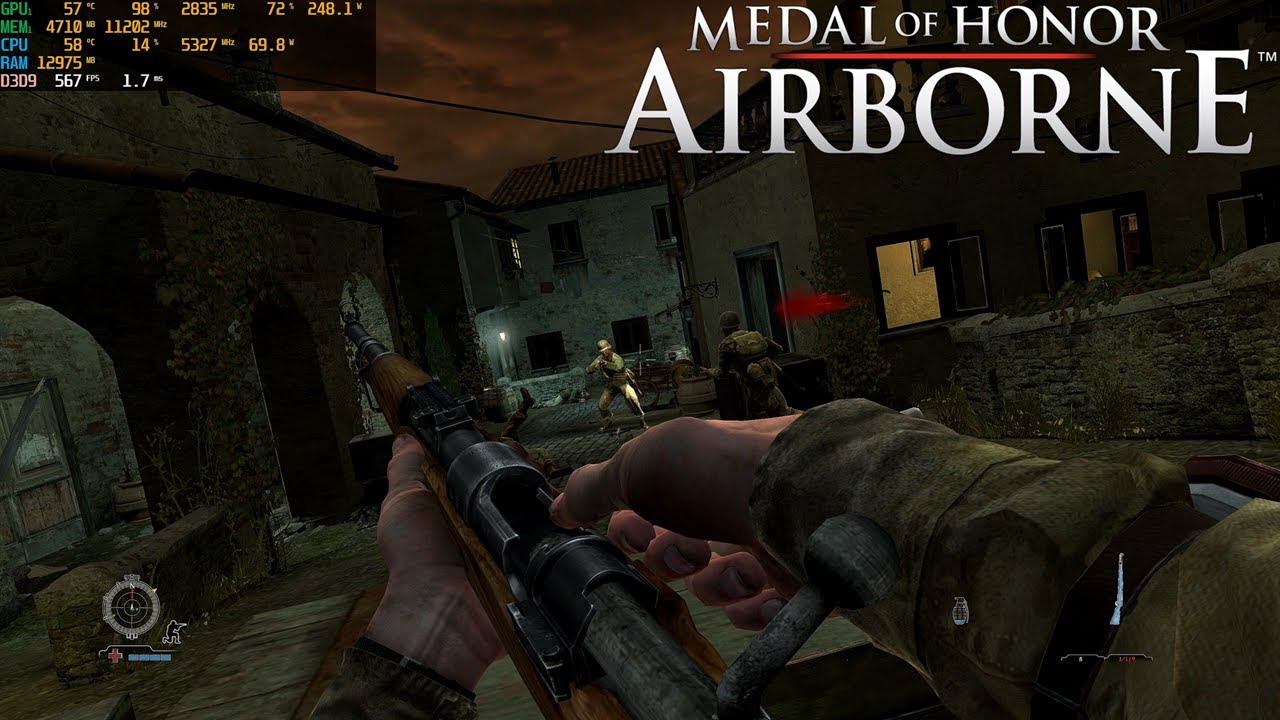 Medal of Honor: Airborne PC RTX 4080 4K 500 FPS Gameplay