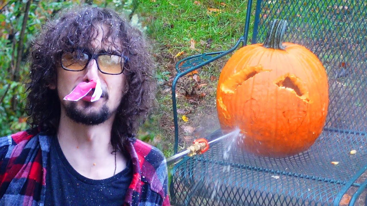 PRESSURE WASHER PUMPKIN CARVING