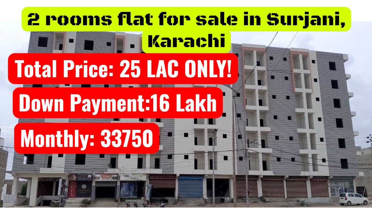 Affordable 2 rooms Apartment for Sale in Surjani, Karachi | Full Video Tour