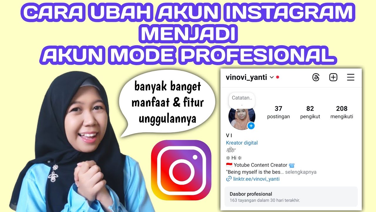 CARA UBAH AKUN INSTAGRAM MENJADI AKUN MODE PROFESIONAL