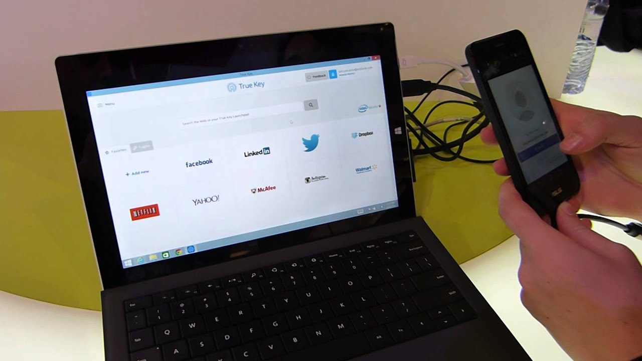 True Key by Intel Security feature demonstration