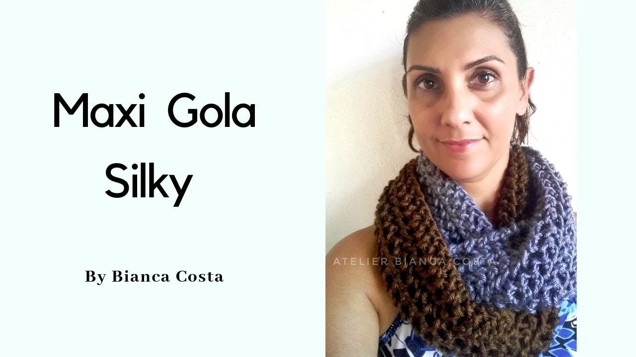 Maxi Gola em Tricô Silky