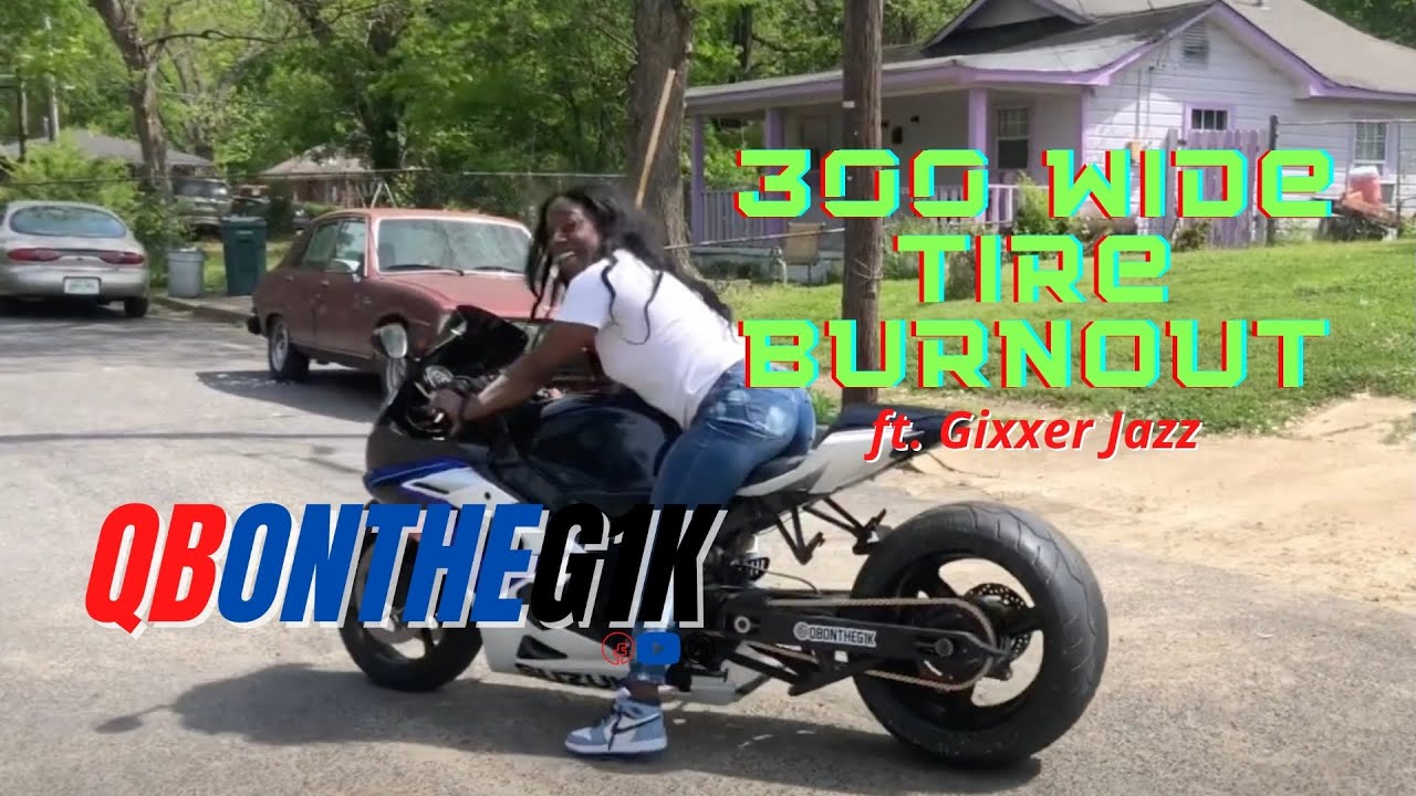 300 Wide Tire Burnout