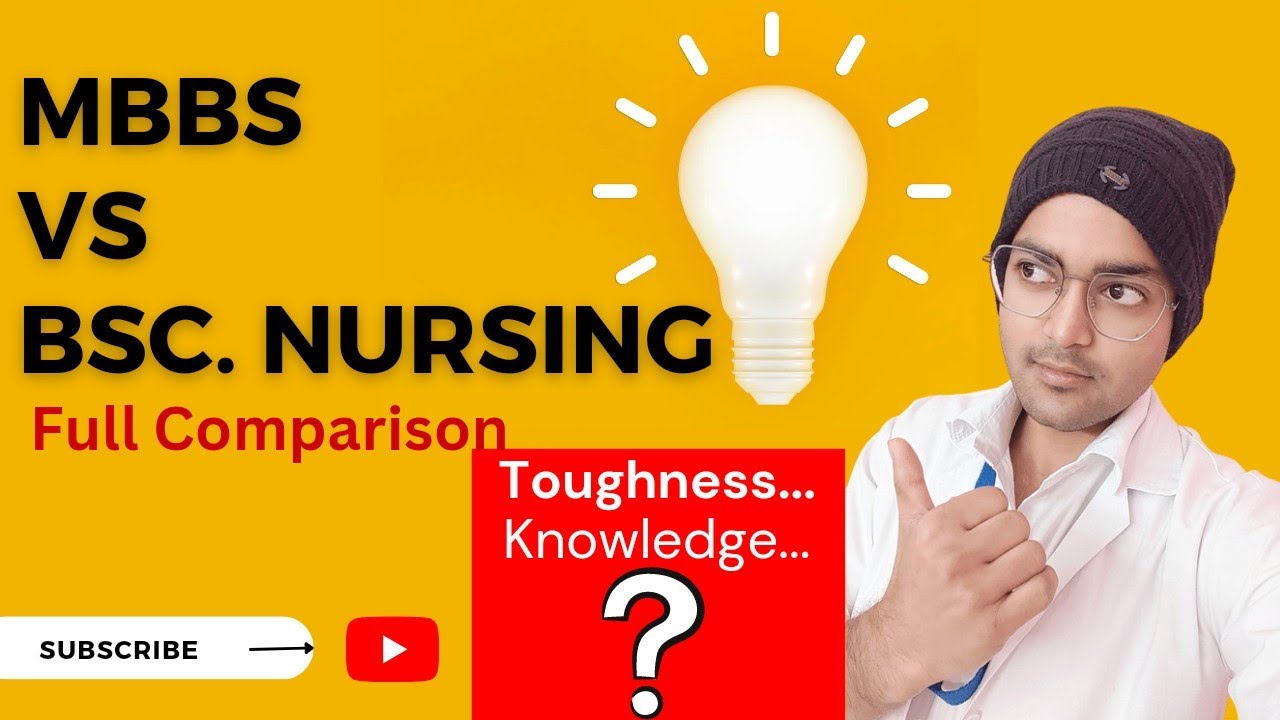 MBBS Vs BSc Nursing, Kisme kitna padhna rahta hai, level of study in MBBS and BSc Nursing | Zayad