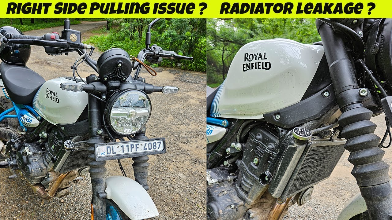 Royal Enfield Guerrilla 450 Radiator Prob . Right Side Pulling Issue ?