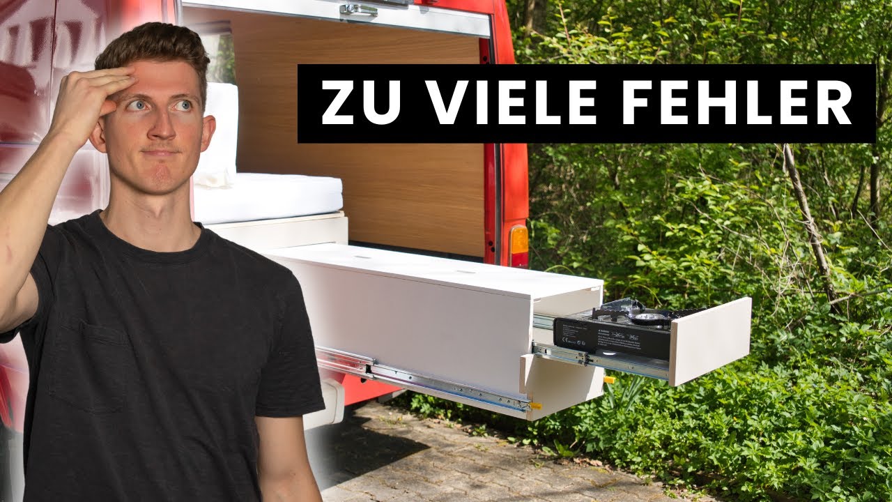 Heckküche mit Schwerlastauszügen selbst bauen | 1,50 m lang 🤯