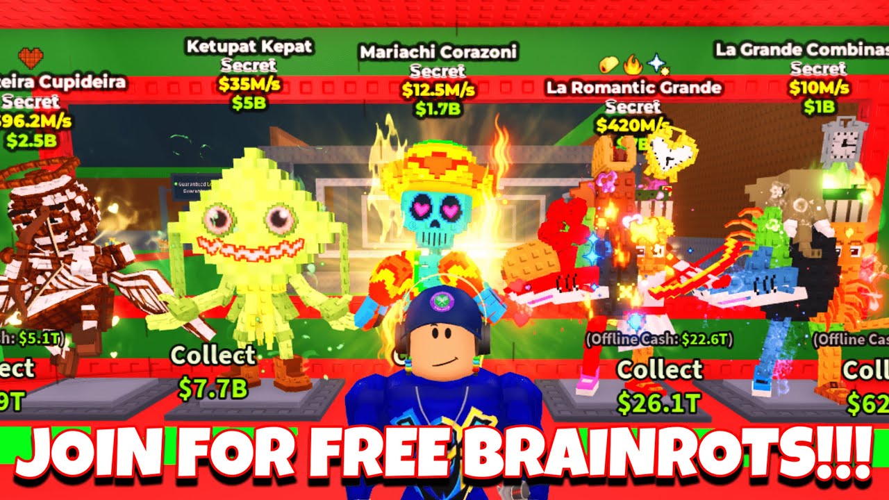 🔴LIVE BRAINROT GIVEAWAY!!! JOIN FOR FOR BRAINROTS