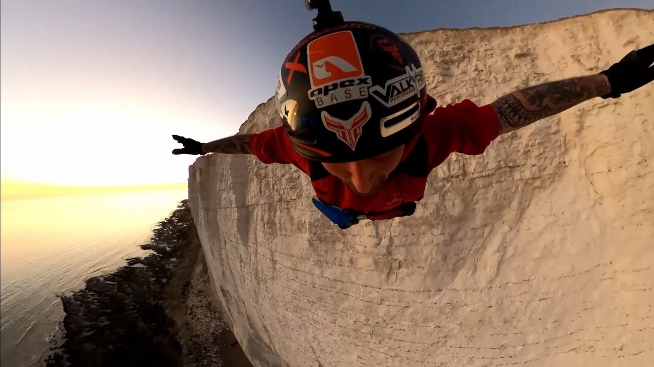 Sunset BASE Jump at Beachy Head