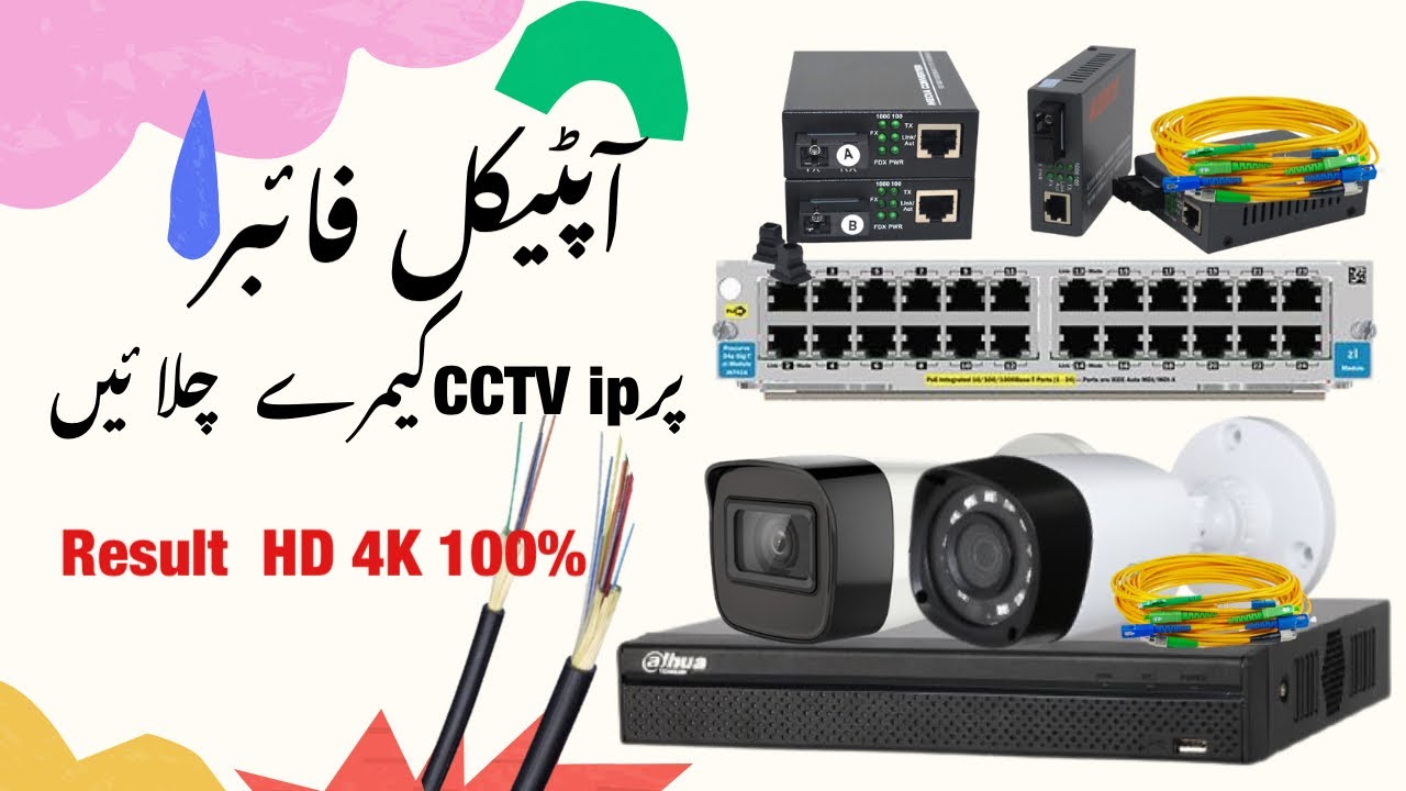 IP camera on Fiber Optical Cable : Cctv Fiber optic installation : Fiber optical cable cctv
