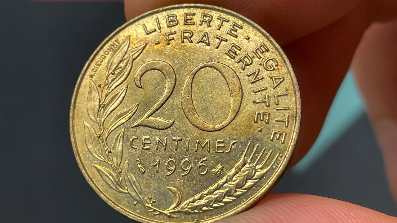 1996 France 20 Centimes Coin &bull;&nbsp;Values, Information, Mintage, History, and More