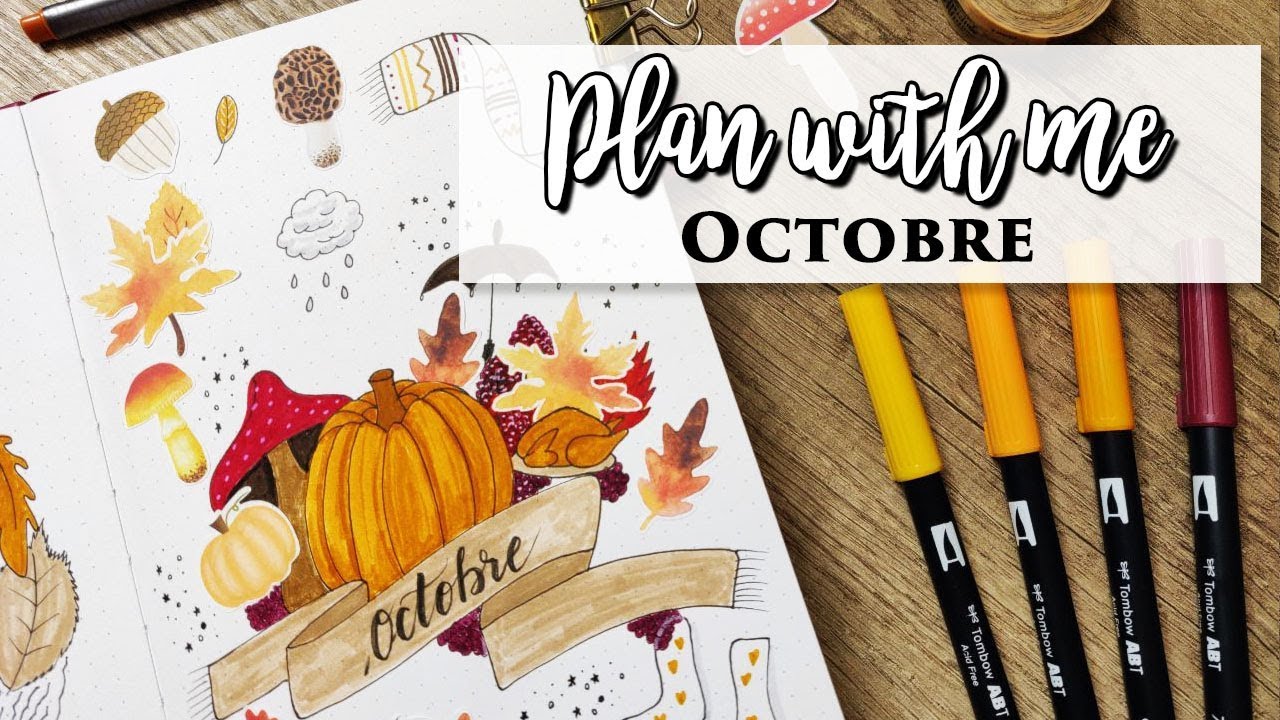 Plan With Me : Octobre 2019 (Automne) | Bullet Journal Setup 🐺