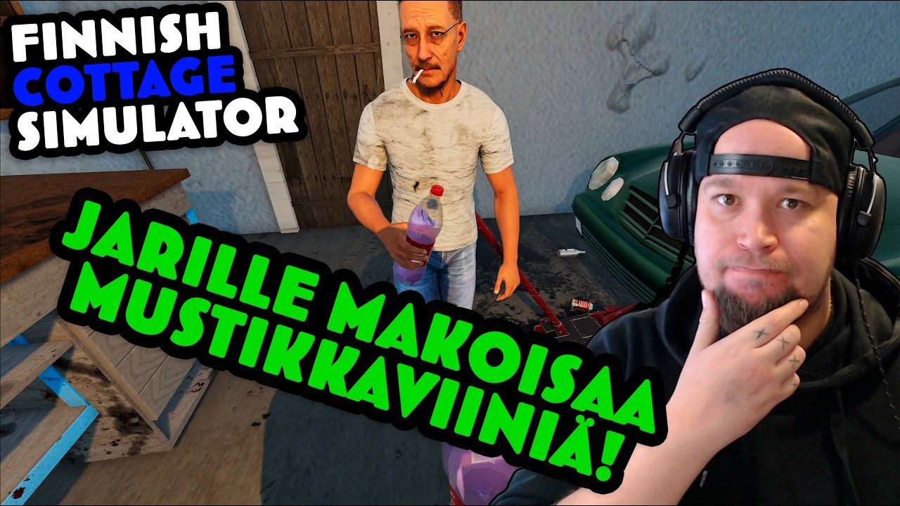 LIIAN TUJUA MUSTIKKAVIINIÄ! (Seppo meni känniin?) | Finnish Cottage Simulator #52