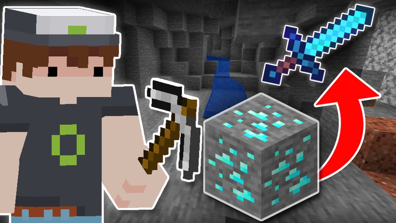 Minecraft but ORES drop OVER POWERED items