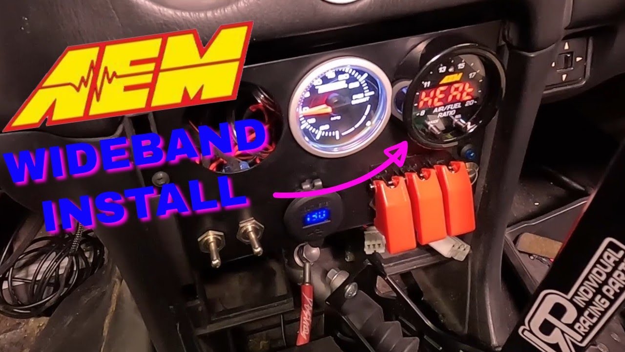 Установка широкополосного датчика и контроллера AEM: сборка MX5 MIATA TURBO pt65