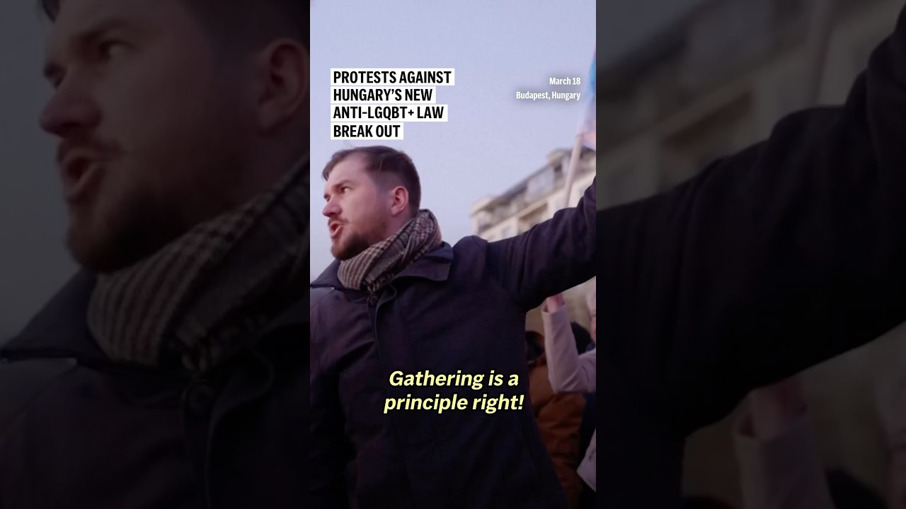 Protests against Hungary's new anti-LGBTQ+ law break out